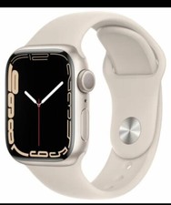 Apple Watch Series 7 45mm Aluminum Case with Sport Band - Starlight, Regular...