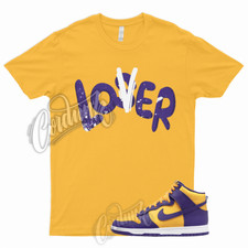 LO T Shirt for Dunk High Purple Yellow Court Gold Home Team Away 95 Lebron 1