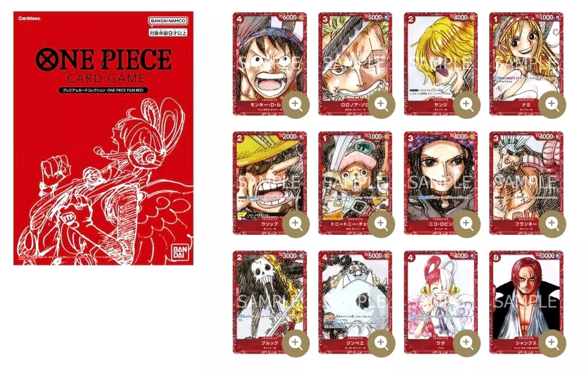 One Piece Playing Cards - Premium Card Collection - Film Red