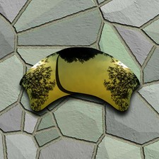 US Yellow Golden Polarized Lenses Replacement for-Oakley Flak Jacket XLJ