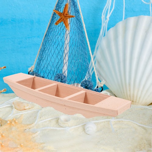 Décoration Artisanale Petit vendre Bateau En Bois Accessoire De Enfant