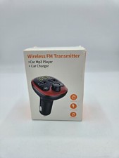 Wireless FM Transmitter Car Mp3 Player  Quick Charger LED Display Dual USB Port