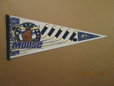 IHL Manitoba Moose Vintage Defunct Circa 1990's Team Logo Hockey Pennant #2
