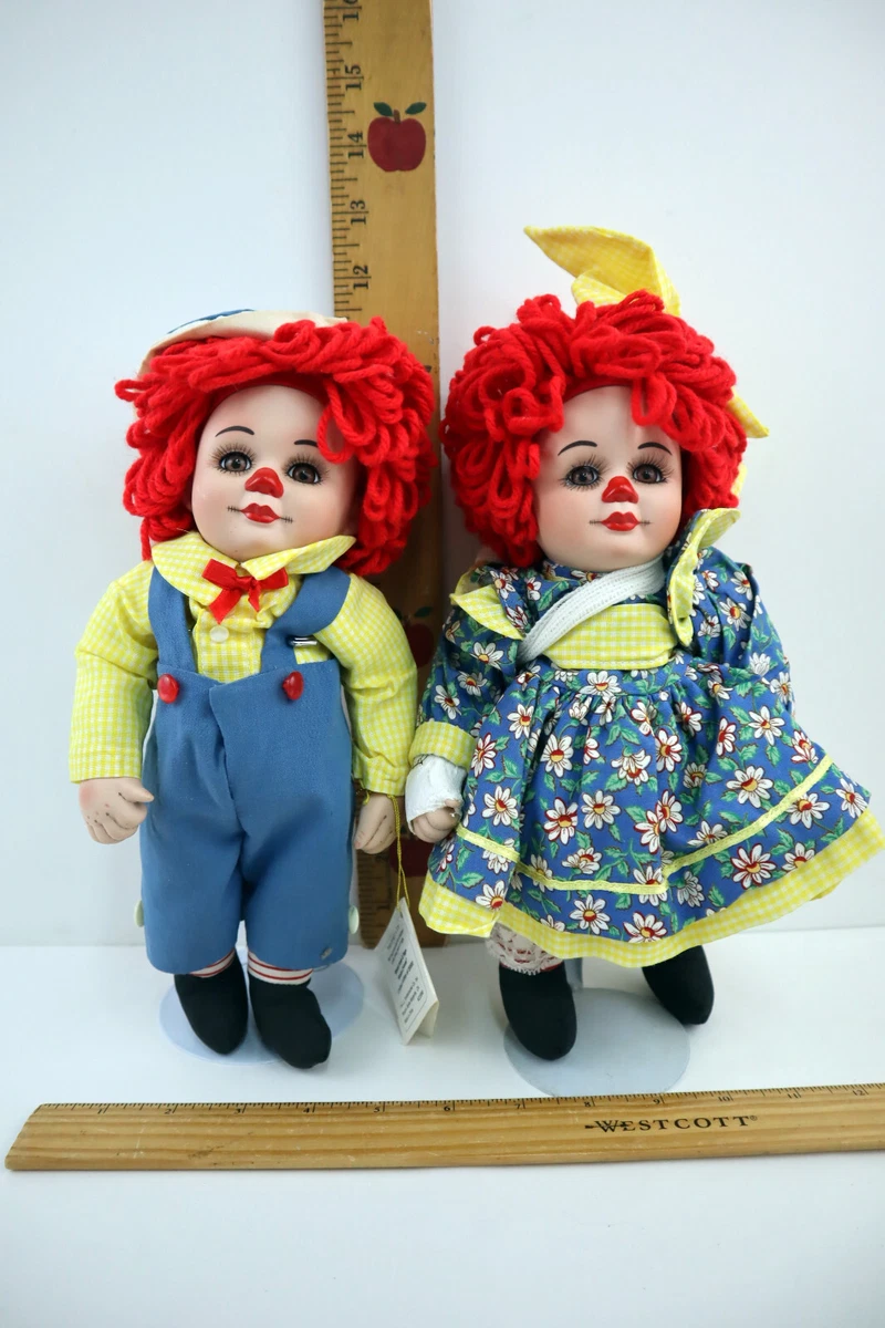 Raggedy Ann & Andy Porcelain Doll Dolls & Doll Playsets without