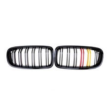 NIEREN GRILL GLANZ SCHWARZ DE FAHNE KÜHLERGRILL FÜR BMW 5-ER F10 F11 LIMOUSINE