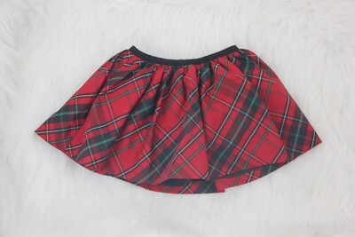 Ralph Lauren Baby Girls Tafetta Skirt Size 12 Months Holiday Red