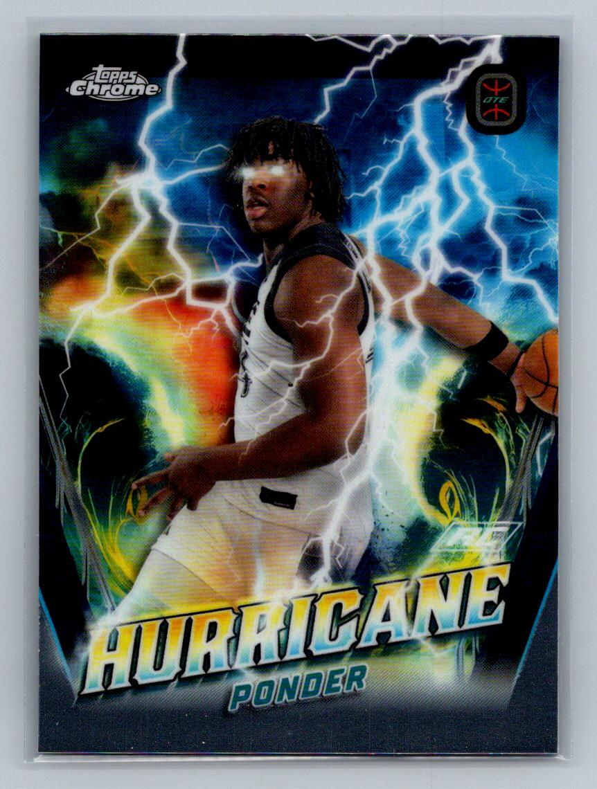 Marcis Ponder 2023-24 Topps Chrome Overtime Elite Hurricane #H-15