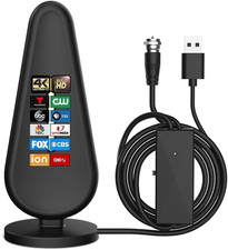 8000Miles Indoor HDTV Antenna with Amplifier - 4K HD  1080P Ready