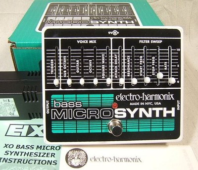 Electro-Harmonix Bass Micro Synthesizer Bass Guitar Effect Pedal