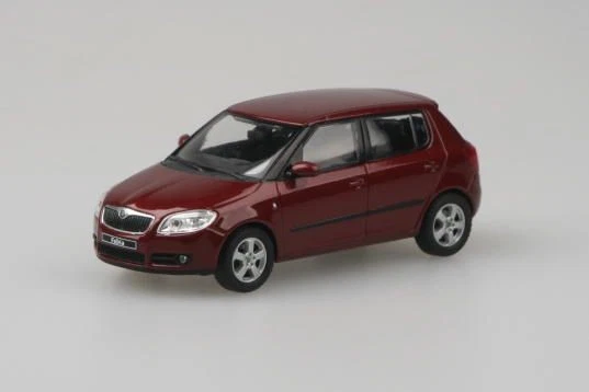 Skoda Fabia II (2006) - Rot Flamenco Metallic ABREX 1:43