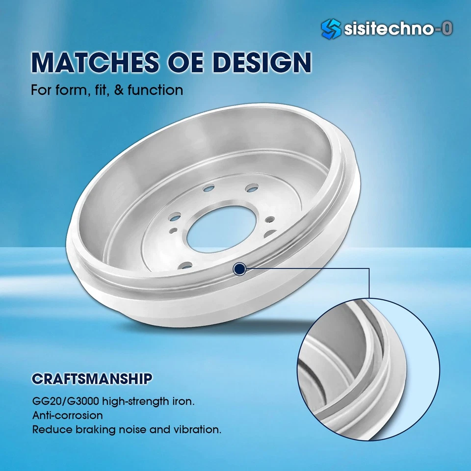 Rear Brake Drum for 1979 1984 1980 1981 1982 1983 Dodge Colt - Image 3 of 4