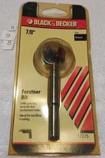 17275 BLACK AND DECKER 7/8" WOOD FORSTNER DRILL BIT