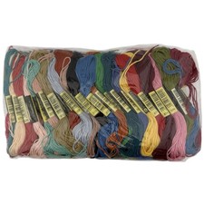 Lot of 100 Assorted Embroidery Floss Skeins - Multi-Color Cotton Thread Set