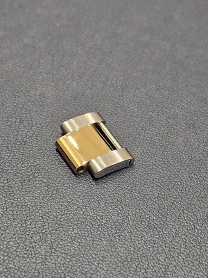 Rolex 18K Yellow Gold Steel Oyster Link for Datejust 15.5mm - Original #126303