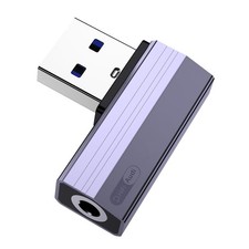 Liaoan USB to 3.5mm Jack Audio Adapter, USB-A grey-USB Ato3.5mm