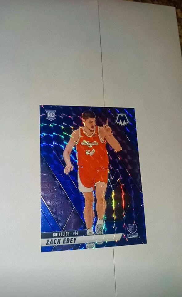 2024-25 Panini Mosaic #248 Zach Edey/199 RC Azul Prizm Grado It Grizzlies 🔥 Foto 2 de 3