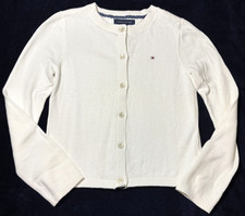 Tommy Hilfiger Knit Button up Cardigan Sweater Girls Kids Size Medium 8-10