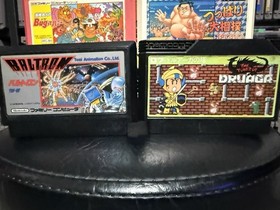 6 Game Nintendo Famicom Lot Tower Of Druaga, Wagyan Land 2, Bug, Sumo, Baltron +