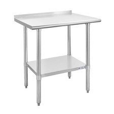 Hally Stainless Steel Table for Prep & Work 24 x 30 Inches, NSF Commercial Heavy