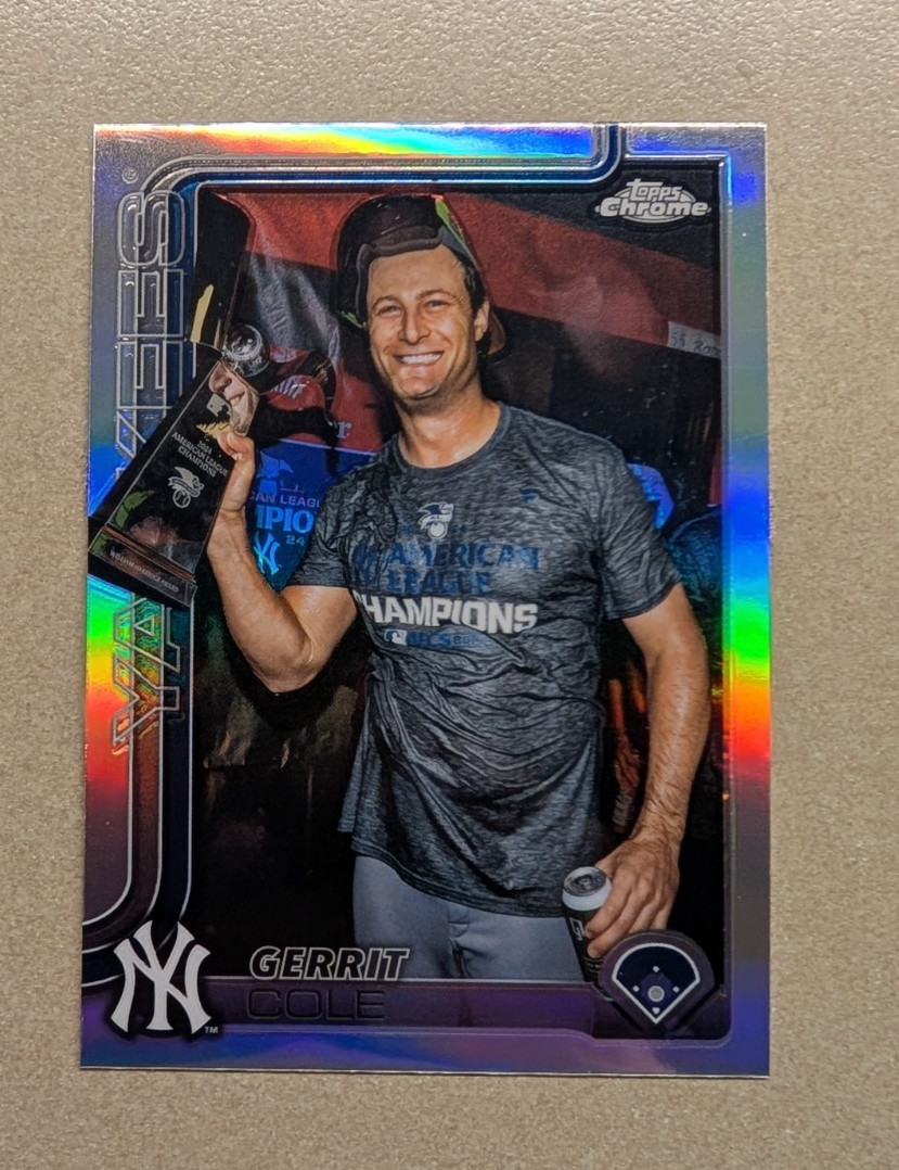 Gerrit Cole 2025 Topps Chrome #110 Image Variation SP Yankees