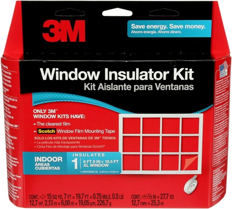 3M window insulator kit, cold season again soon. 6 feet 8 inches - by 19.5 feet