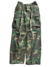 Military 70s USA 29X29 Military Hot Weather Camouflage Cargo Pants Trouser 1978
