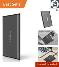 Ultra Slim 500GB Portable HDD with USB 3.0 Speed - Compatible with PC & Laptop