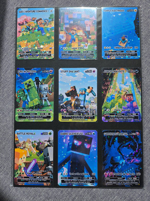 Pokemon Minecraft Karten Full Art Style Holo