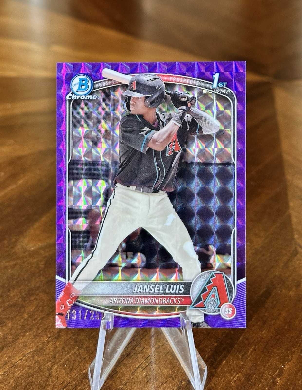 2025 Bowman Chrome #BCP-84 Jansel Luis 1st Bowman Purple Geometric Refractor/250