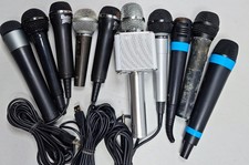 Lot of 10 Assorted Microphones - Untested, Various Models, Used