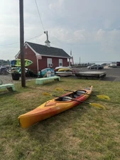 15’ Old Town LOON 15 Tandem Sit In Kayak USED + PADDLES Kayaking Double Kayak