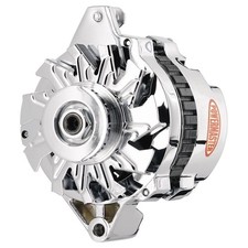 Powermaster Street Alternator 140 Amps Chrome Plated 12v Gm Cs130 Case 378021