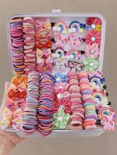 181pcs Girls Rhinestone Flower Hair Accessories Multicolor