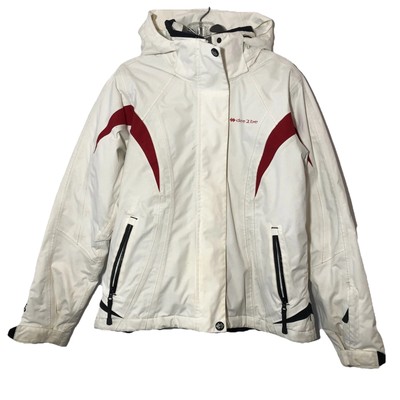 VTG Y2K Dare 2b Womens Mens Unisex Ski Snowboard Jacket Size 10 Red White Sz M