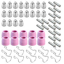 60PCS Nozzles Consumables Kit AG-60 SG-55 WSD-60 Plasma Cutter Cutting Torch Tip