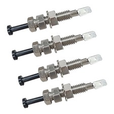 4 Pcs Car Door Pin Switches Momentary ON Off 12VDC 20A Auto Trunk Alarm Hood