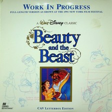 Beauty and the Beast LaserDisc 1991 Animated CAV Letterbox Disney Classic