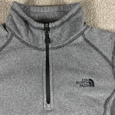 The North Face Pullover Womens Small Gray 1/4 Zip Fleece Long Sleeve NF0A2SVU