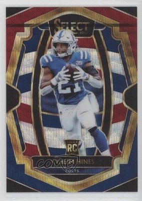 2018 Select Premier Level Tri-Color Prizm /199 Nyheim Hines #199 Rookie RC 16ki