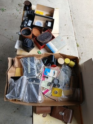  Lot Vintage Cameras Parts UnTested For Parts / Repair everything In the picture