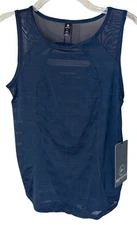 NEW 90 Degrees Athletic Top Size XS Navy Blue Peek Hole Back Sleeveless NWT $52