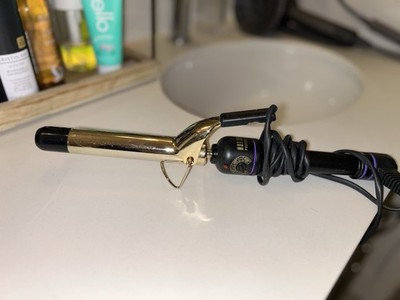 Hot Tools 3/4 in Curling Iron Black/Gold Adjustable Heat 430°F Swivel Cord