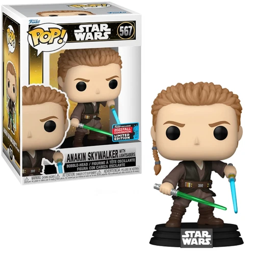 Anakin Skywalker With Lightsabers #567 - Star Wars Funko Pop! [2022 Fall Convent