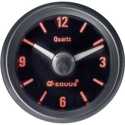 Equus 656789 Kfz Einbauinstrument Quarz-Uhr analog 4 LEDs Blau, Grün, Gelb, Rot