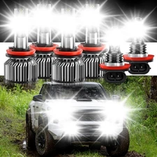 For Toyota Tacoma 2016-2020 - 6X LED Headlight High/Low Beam Fog Light Bulbs Kit