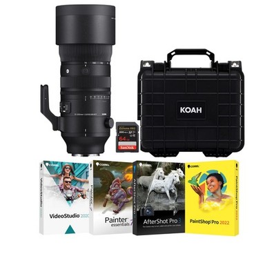 Sigma AF 70-200mm F/28 DG DN OS Sports for Sony E-Mount Hard Case Travel Bundle