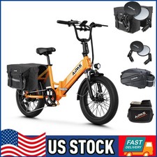 750W Folding Electric Bike 28 MPH 48V/12.8AH Ebike For Adults Teens Commute