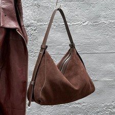 Genuine Grade Suede Leather Luxury Designer Large Capacity Women's Tote Bag New