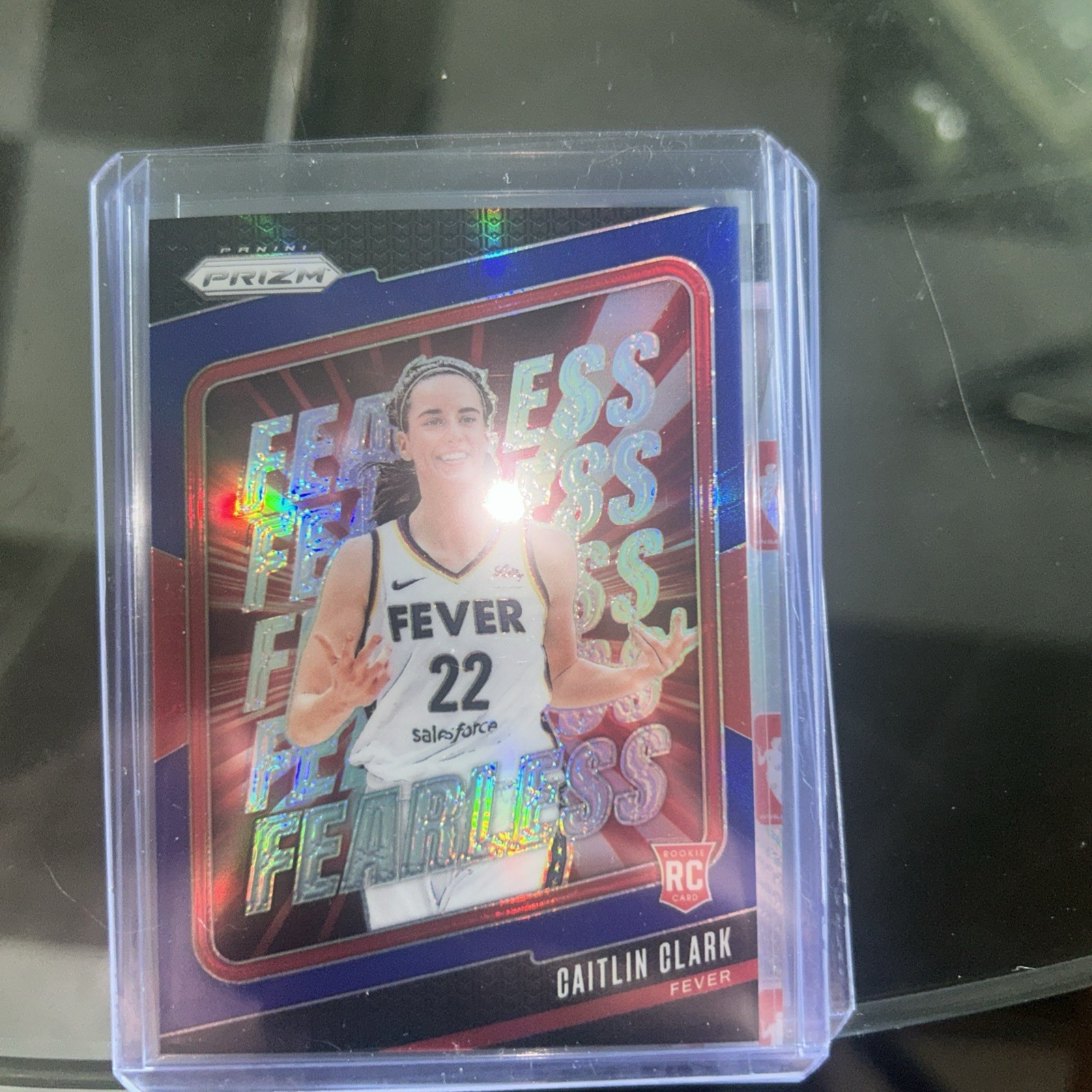 🔥🔥2024 Panini Prizm WNBA Fearless Caitlin Clark #10 Blue Prizm /49 (RC)🔥🔥