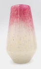 Steuben Cluthra Art Glass Vase - Pink - White Circa 1920